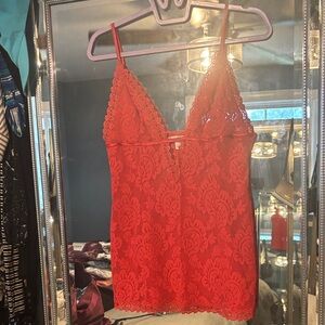 Victoria's Secret Scarlet Lace Top